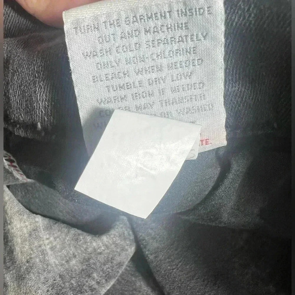 Torrid Distressed bleached black denim shorts size 14 - Picture 5 of 5